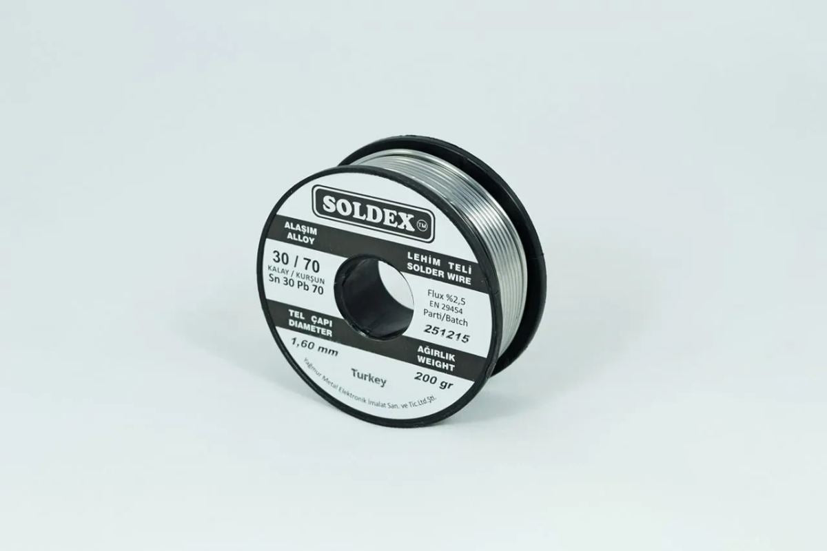 30-70 Lehim Teli 200 Gr 1,6 Mm Sn:30 - Pb:70