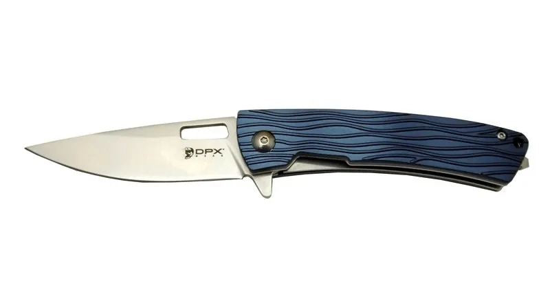 Dpx Gear Aculus F004 Bl Mavi Kurtarma / Kamp Çakı 18cm - Yarı Otomatik, Cam Kırma Aparatlı, Kemerlikli, Kutulu