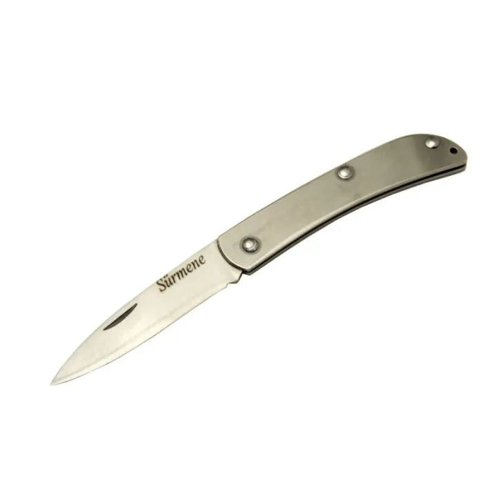 Metal Yerli Akarsu 15,5 Cm Kamp / Outdoor Çakı - Yarı Otomatik