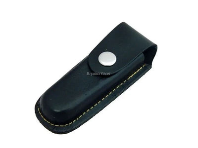 Hakiki Deri Çakı Kılıfı No:0 - 10 Cm, Kemerlikli