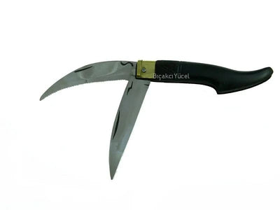 Tosya Küçük Çiftli Testereli Bıçkı Çakı 14 Cm - Plastik Saplı, Manuel