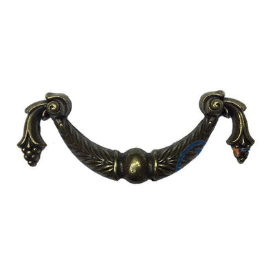 Dekoratif Zamak Üzümlü Kulp - 64mm, Antik, 1 Adet