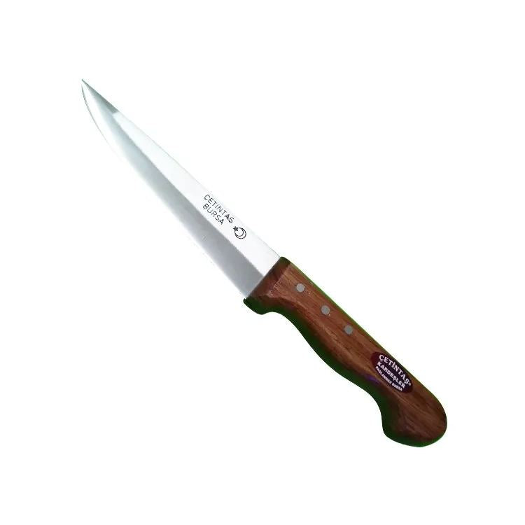 Bursa Kurban Ve Kasap Bıçağı No:2, 16 Cm, Ahşap Gül Sap
