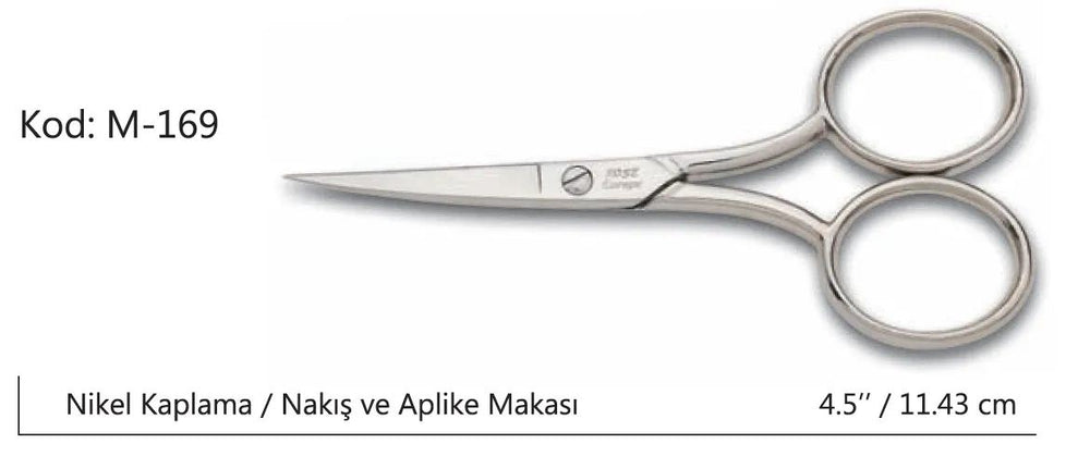 Europe Az Kalın Nakış Makası Süper Kalite No:4,5 11,43 Cm