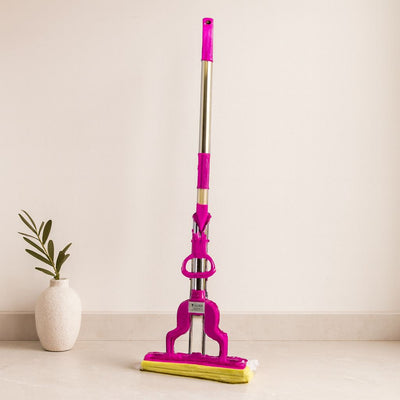 PVA Kelebek Mop Sıkma Kollu Sünger Mop Uzayan Krom Sap
