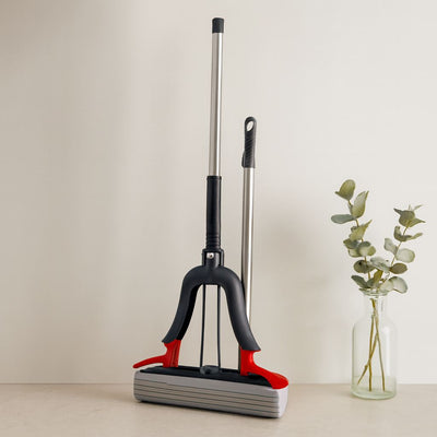 Kendinden Sıkmalı PVA Sünger Mop - Krom Sap 100 cm