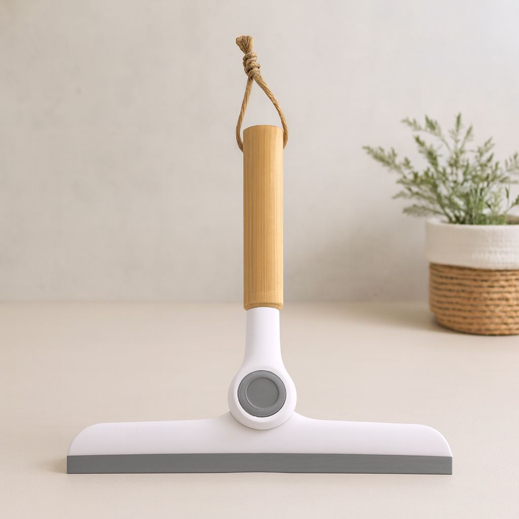 Oynar Başlı Cam Silme Aparatı Ahşap Sap 16.5 cm Uç 24 cm