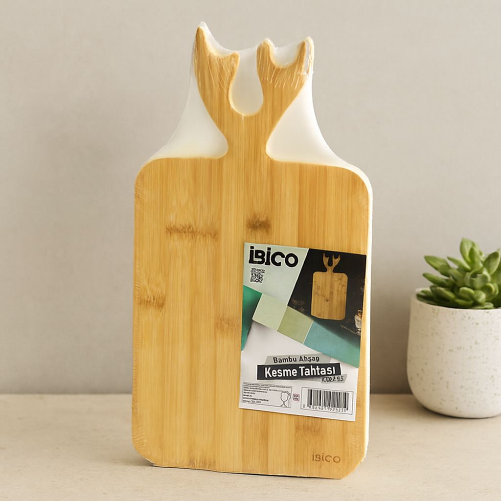 Bambu Kesim Panosu Kulplu 20x38 cm