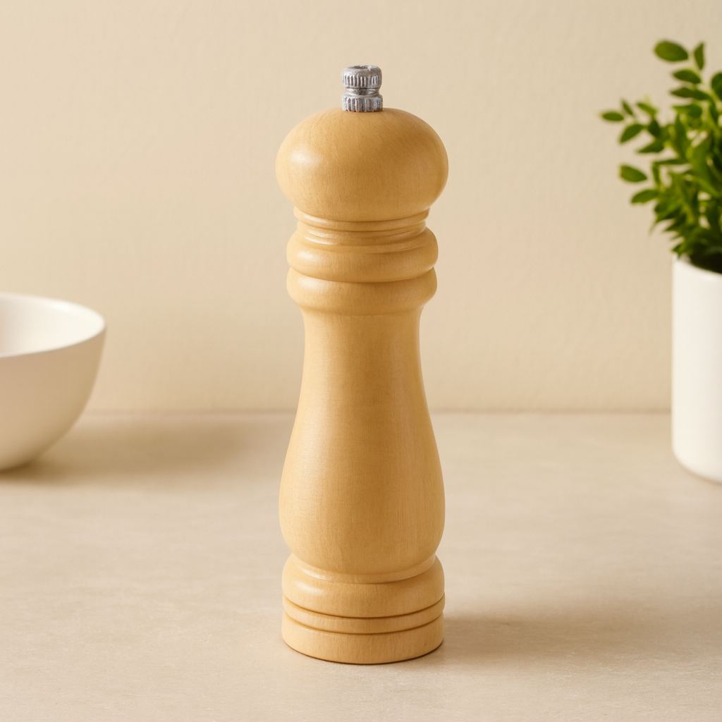 Ahşap Tuz ve Baharat Öğütücü 15 cm (Çap 4.5 cm)