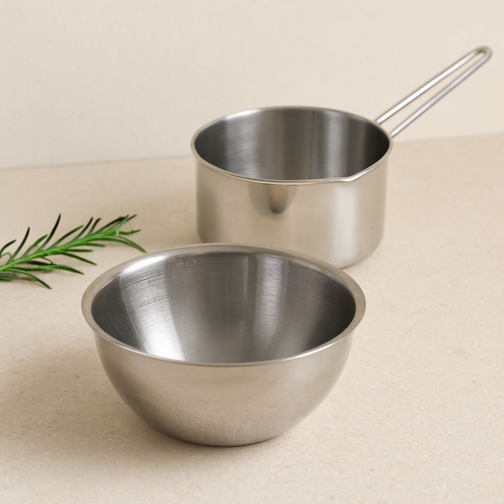 Paslanmaz Çelik 2'li Sosluk ve Sütlük Seti (14cm & 17cm)