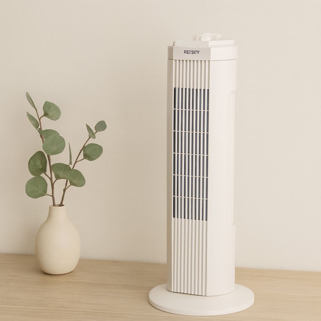 Kule Tipi Vantilatör 50W 3 Kademe Zamanlayıcı (Beyaz)