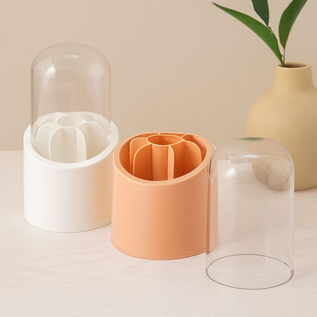 7 Bölmeli Kapsül Organizer (Plastik Hazne, Mika Kapak)
