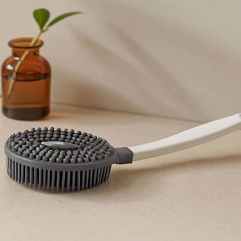 Uzun Saplı Vücut Masaj Fırçası - Banyo Lifi