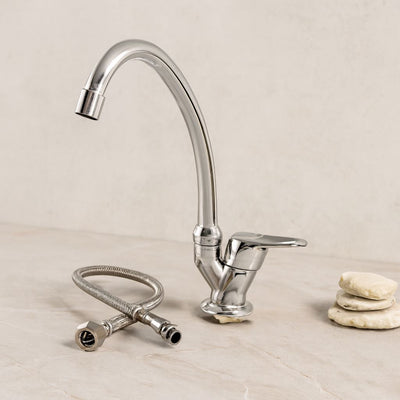 Tek Kollu Mermerüstü Lavabo Bataryası (Aç-Kapa)