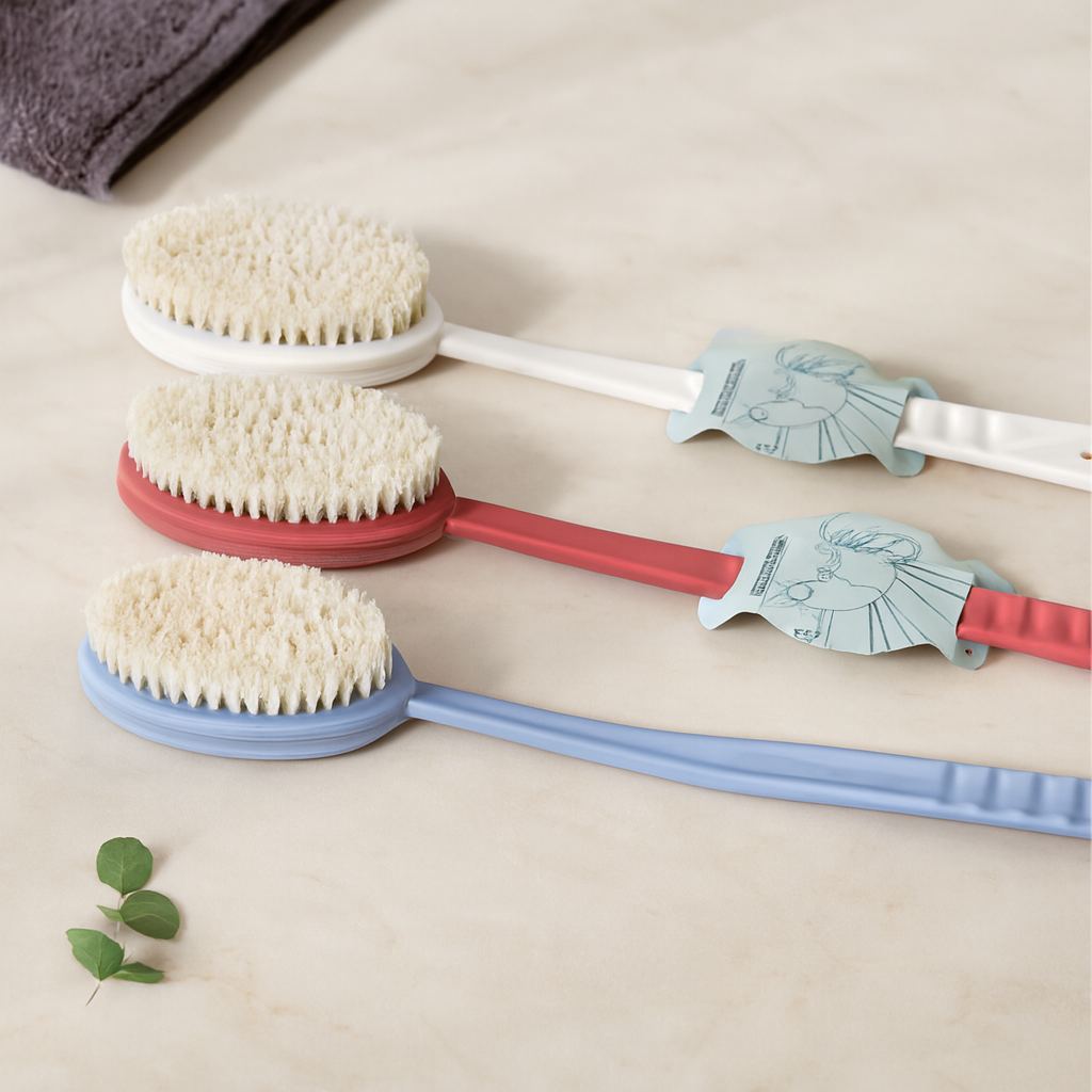Uzun Saplı Banyo Sırt Fırçası - Lifli
