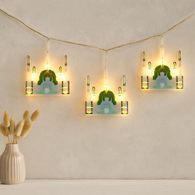Ramazan Perde LED Işık 3m (Fişli, Eklemeli) Camii Yıldız