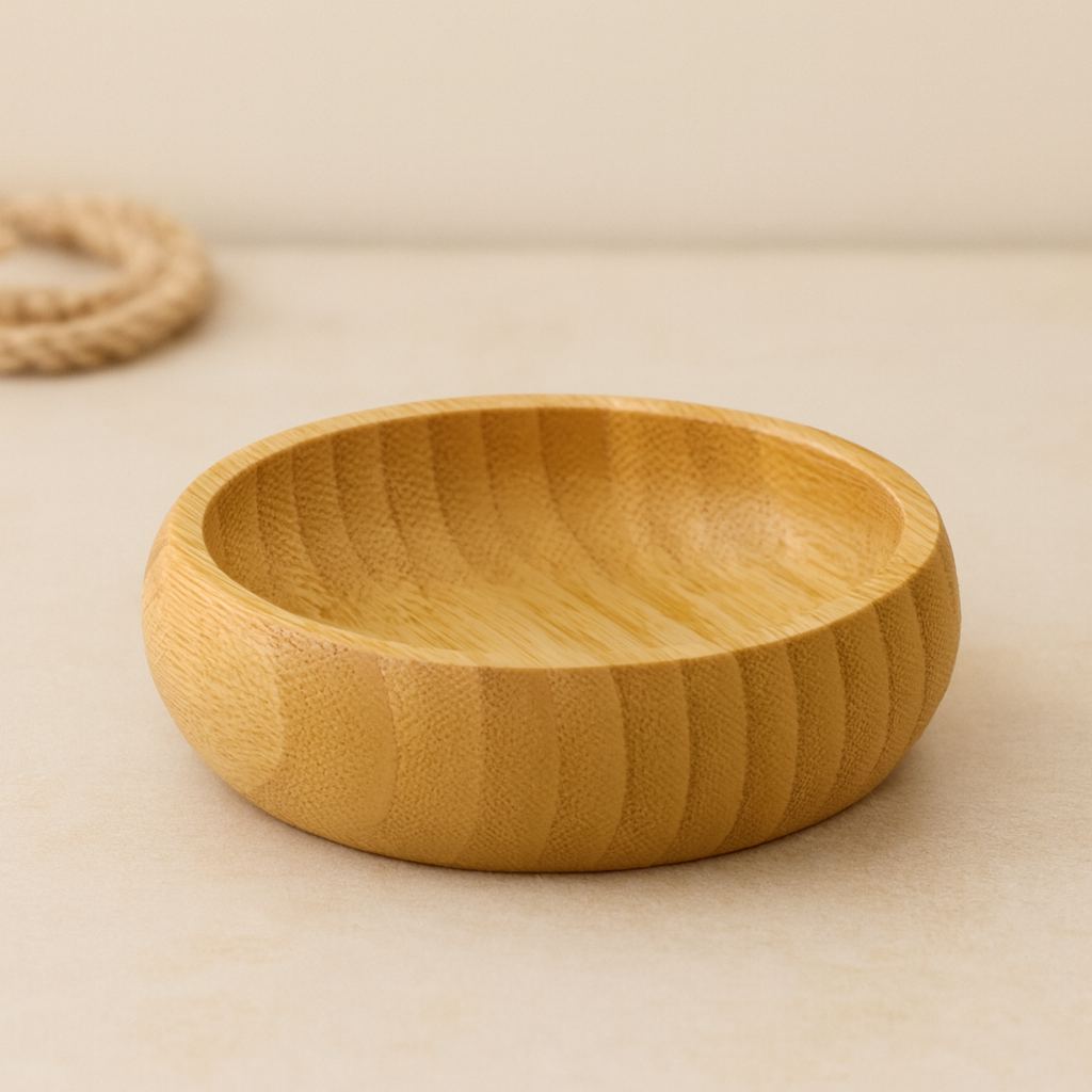 Bambu Ahşap Çerezlik 8.5 cm (Mini Lokumluk)