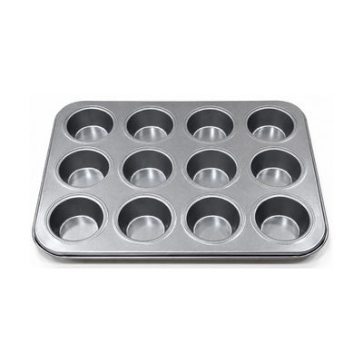 12'li Metal Muffin Kek Kalıbı