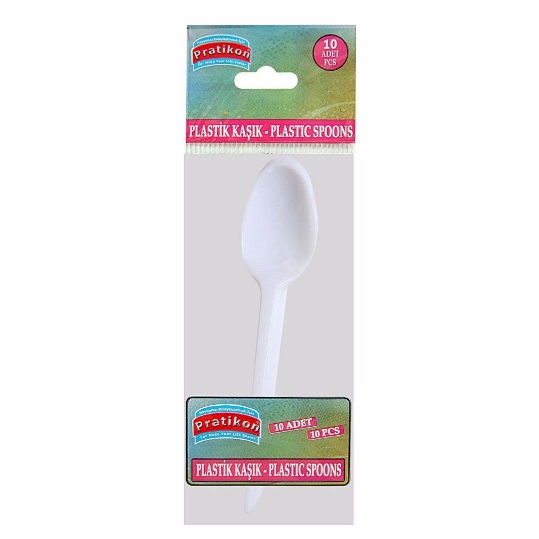 Standart Plastik Kaşık 10'li