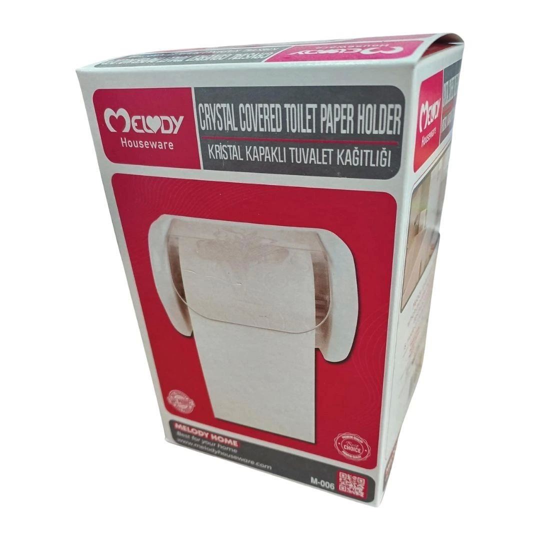 Kristal Kapaklı WC Kağıtlığı