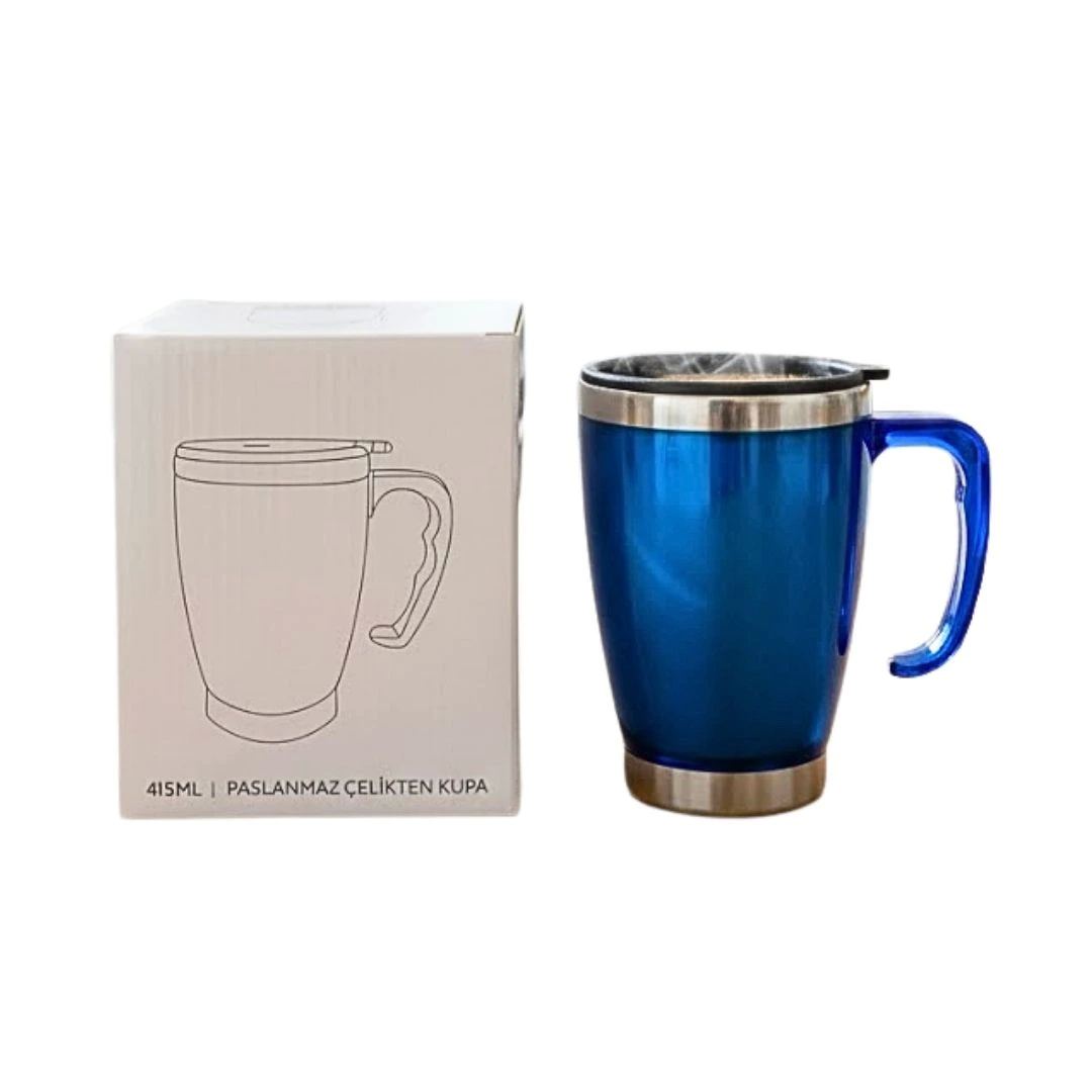 Büyük Renkli Termos Bardak 415 ml