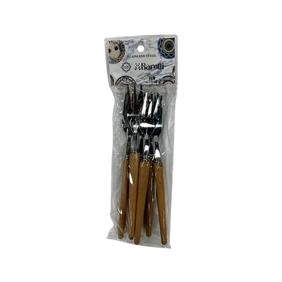 Ahşap Saplı Metal Küçük Çatal