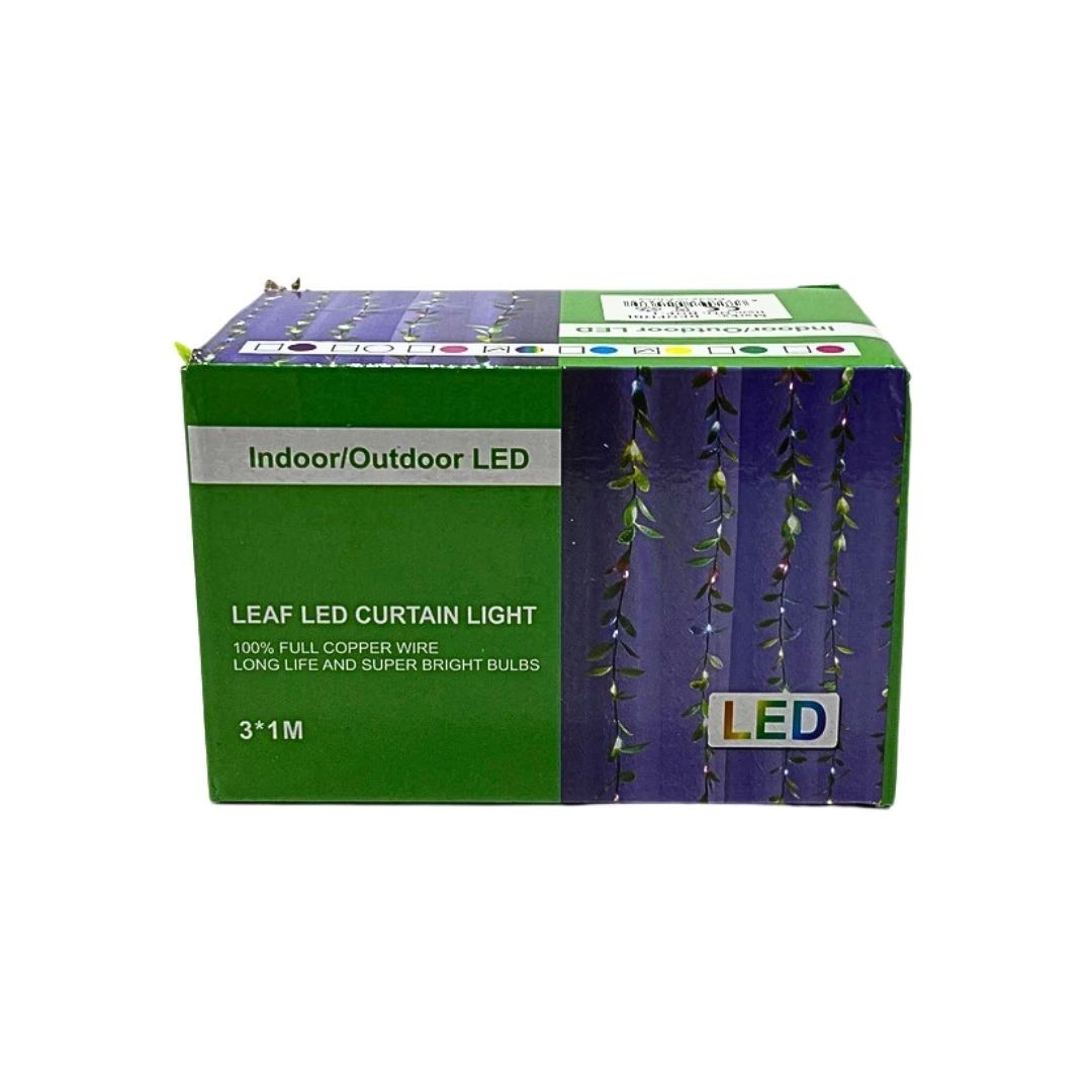 3x1 Yeşil Kutulu Sarmaşık Perde LED