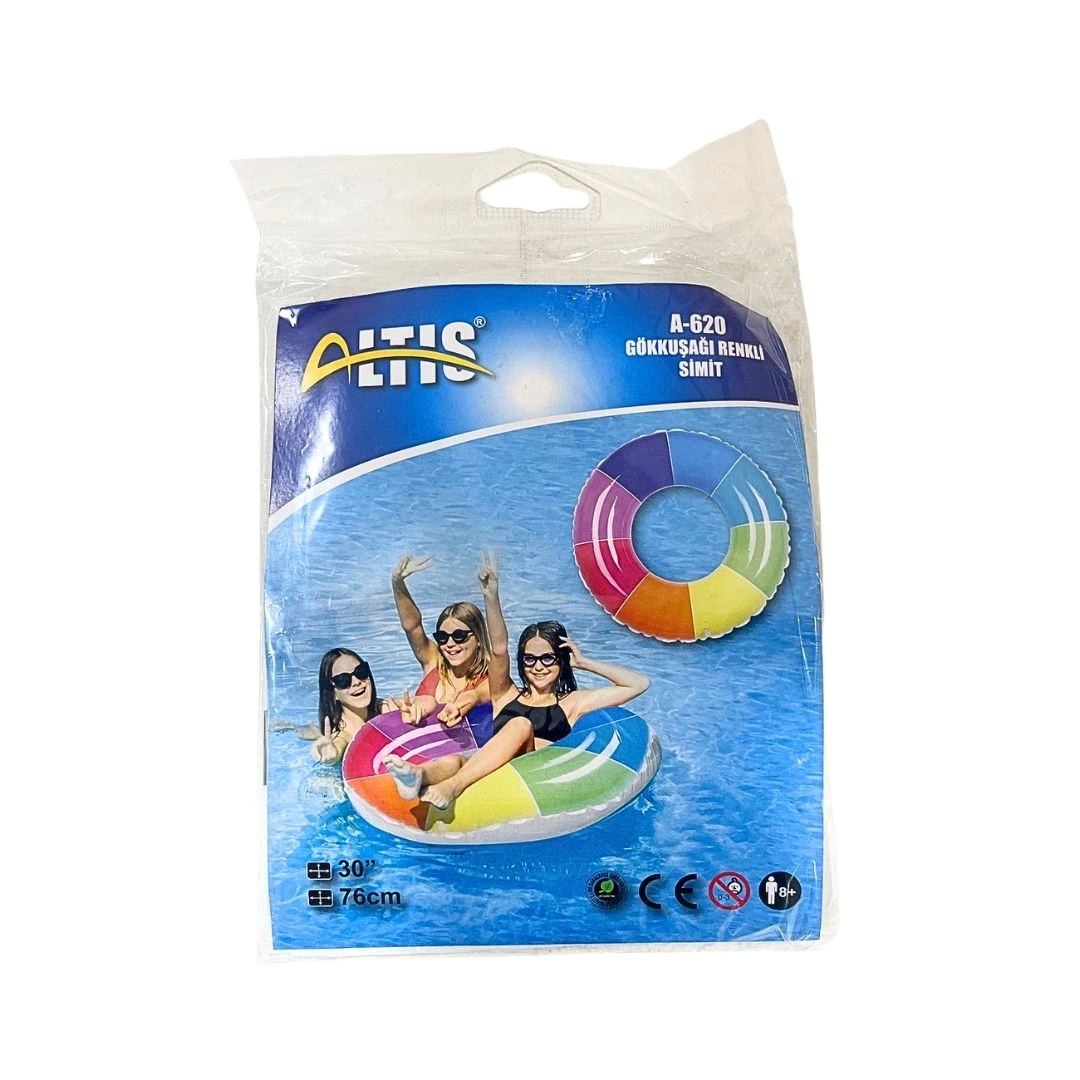 Gökkuşağı Renkli Simit 76 cm