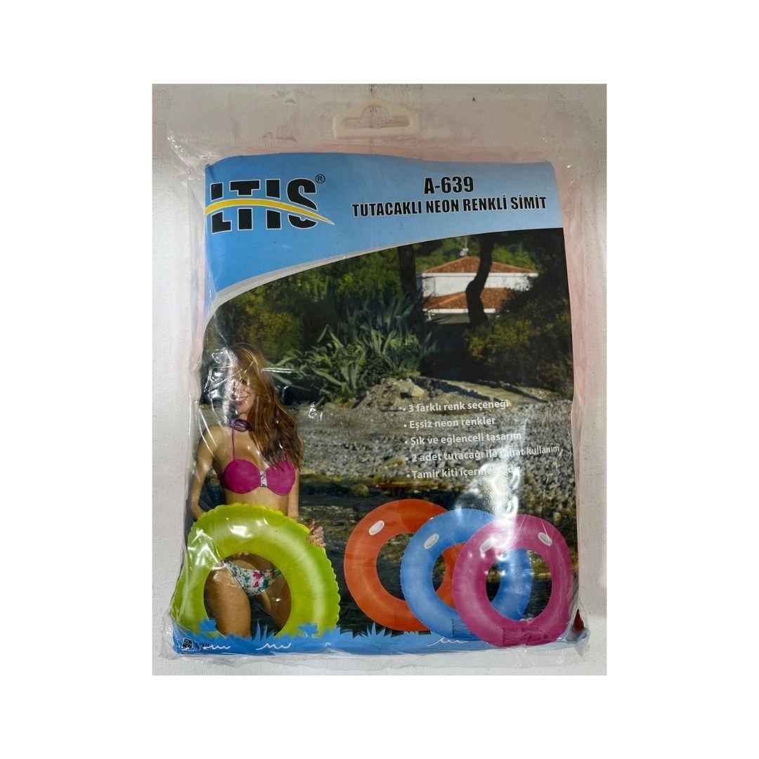 Tutacaklı Neon Renkli Simit 120 cm