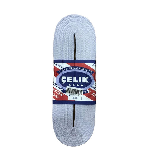 10 m 4 cm Beyaz Paça Lastiği