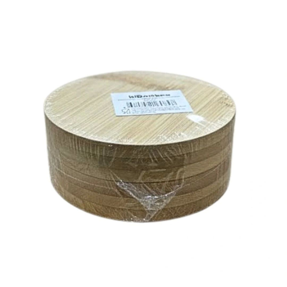 6 Parça Bambu Yuvarlak Çay Tabağı