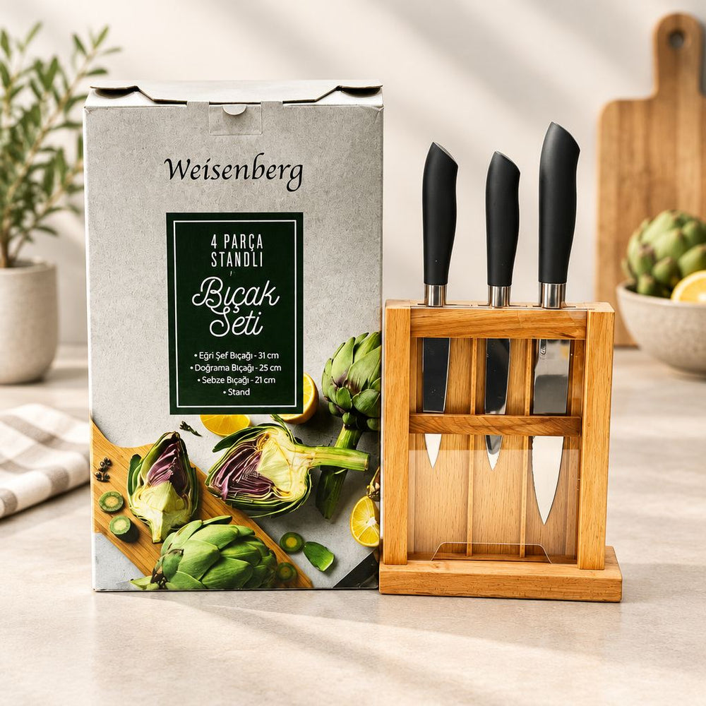 Weisenberg 4 Parça Standlı Bıçak Seti