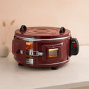 Yuvarlak davul fırın 1100W 46 cm - alüminyum tepsi, ön gözlem camı - 1