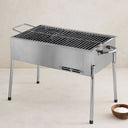 Paslanmaz Portatif Mangal 70 cm Ayaklı Standlı - 1