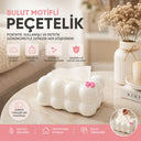 Beyaz Bulut Masaüstü Peçetelik - Yaylı Dekoratif Peçete Tutucu 19x12.5x8.5 cm - 2