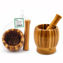 Ahşap Bambu Havan (Sarımsak Dövecek) 8 cm - 2