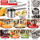 Çelik Manuel Pres Meyve Sıkacağı ve Patates Ezici - 3