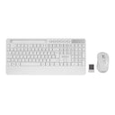 Kablosuz Klavye Mouse Seti - Tablet/Telefon Standlı - Beyaz - Q Klavye - 2