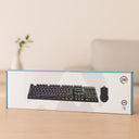 Kablolu RGB Oyuncu Klavye ve Mouse Seti - Siyah - 1