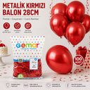 Metalik Kırmızı Balon 100'lü - 3