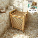 Bambu Kirli Çamaşır Sepeti 40x35x60 cm - 2