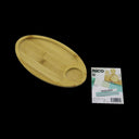 Bambu Oval 2 Bölmeli Mini Servis Tepsisi 25x14x1.4 cm - 2