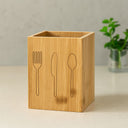 Ahşap Bambu Kaşıklık Organizer 9x9 cm - 1