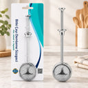 Saplı Paslanmaz Çelik Bitki Çay Demleme Süzgeç (Çap 5 cm) - 1