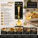Metal Servis Kaşığı Altın Renk - 2