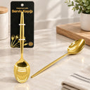 Metal Altın Servis Kaşığı 27 cm - 1