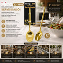 Metal Altın Servis Kaşığı 27 cm - 3