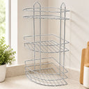 Üç Katlı Üçgen Metal Banyo Köşeliği Krom - 1