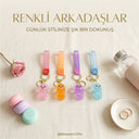 Mika kristal anahtarlık altın kulplu - 4