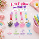 Mika kristal anahtarlık altın kulplu - 3